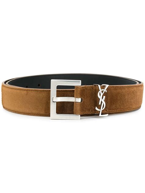 mens ysl belt cheap|saint laurent monogram suede belt.